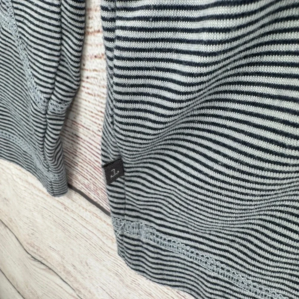 Toad&Co Onrush 1/4 Zip Pullover Mens XL Grey Striped Long Sleeve T2242501